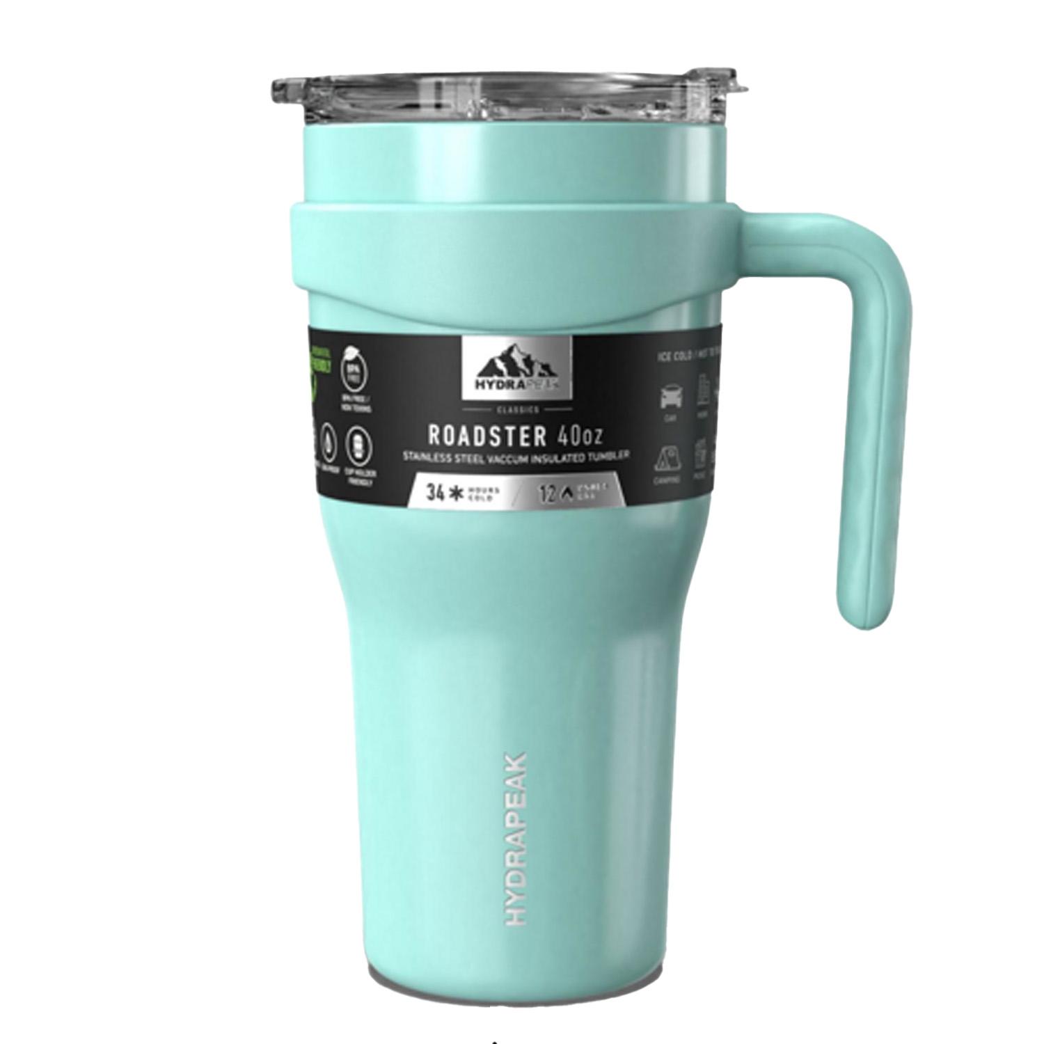 40 oz Hydrapeak® Stainless Steel Insulated Roadster Tumbler w/ Straw Lid 1
