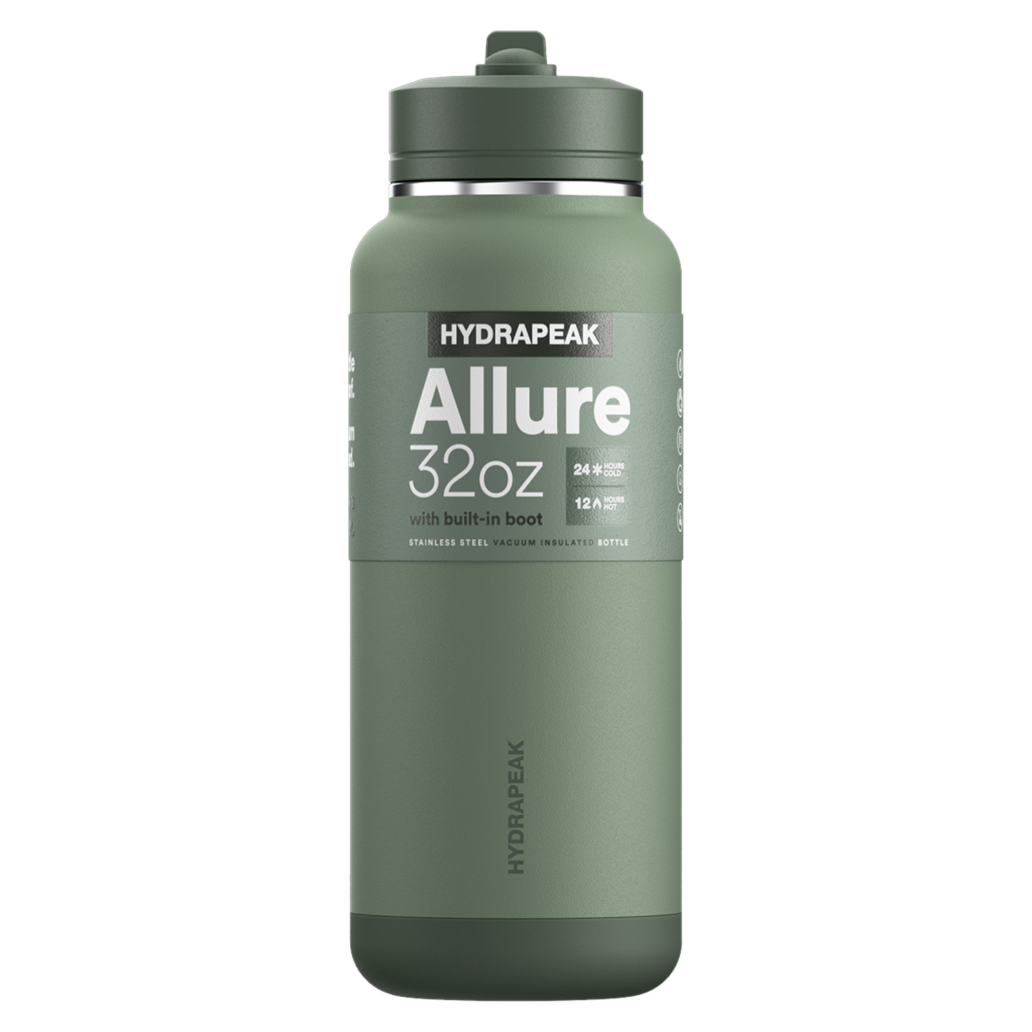 32 oz Hydrapeak® Stainless Steel Insulated Allure Sport Water Bottle w/ Straw Lid 1