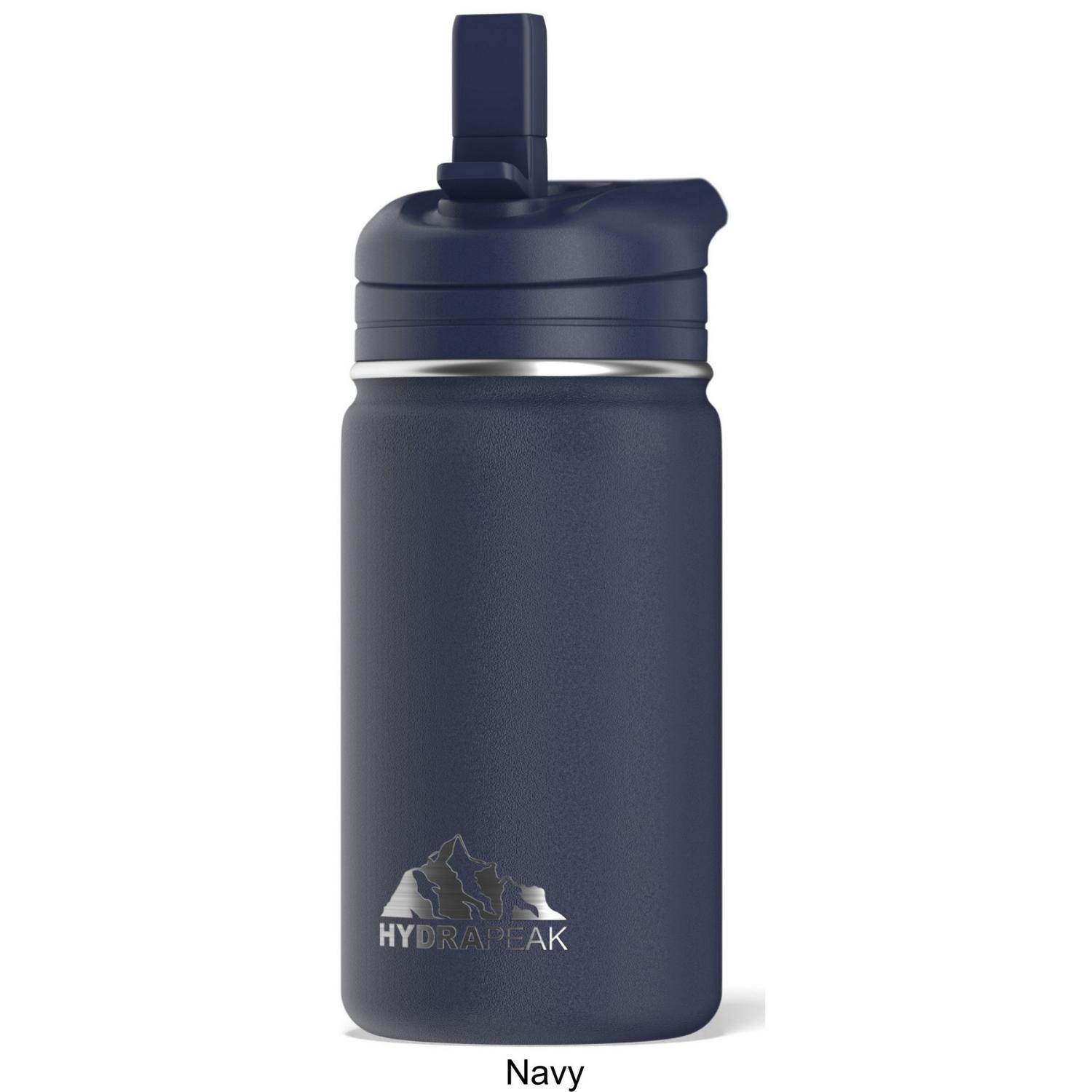 14 oz Hydrapeak® Stainless Steel Insulated Mini Water Bottle w/ Straw Lid 1