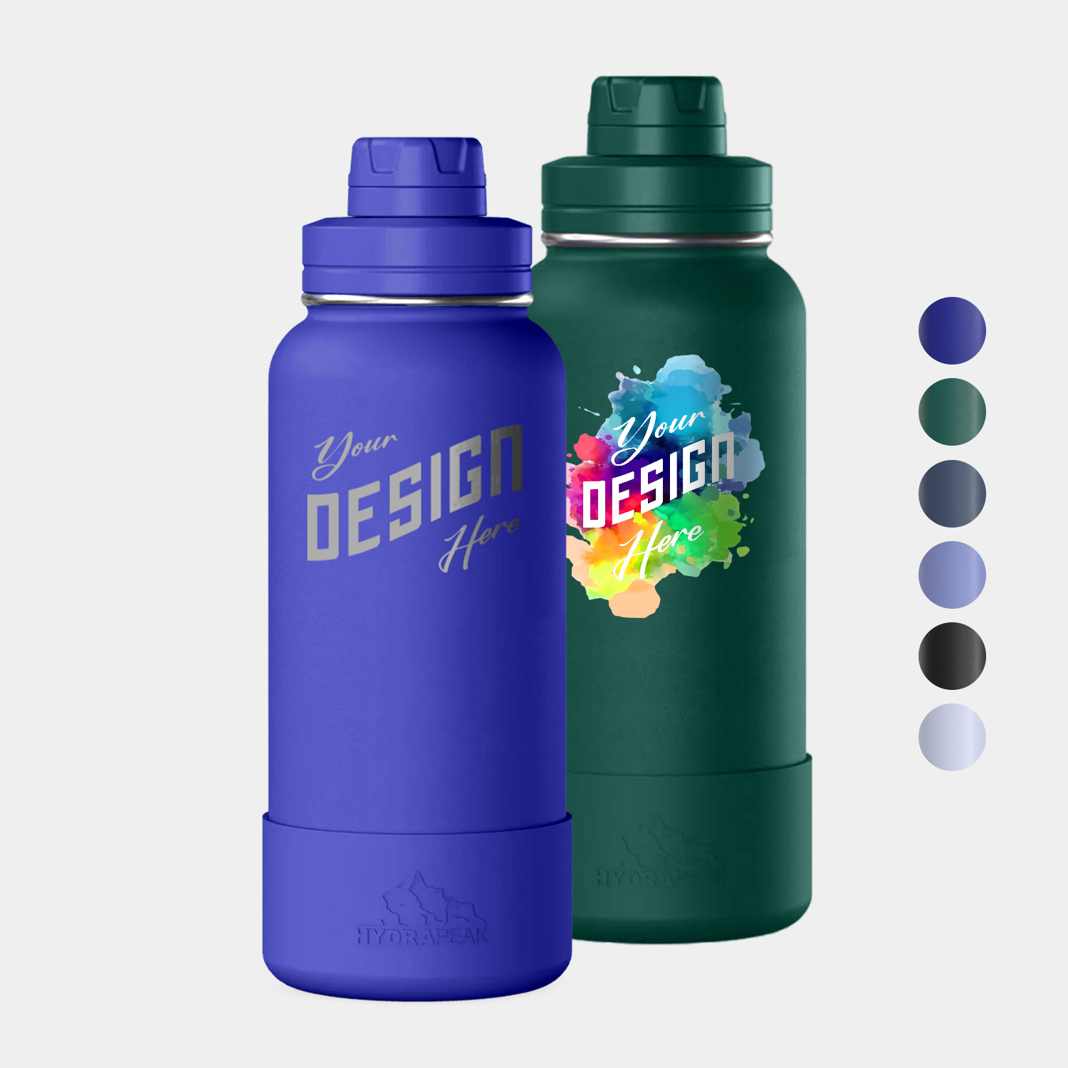 32 oz Hydrapeak® Stainless Steel Insulated Sport Water Bottle w/ Chug Lid 1