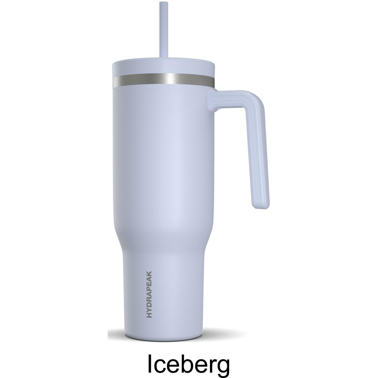 40 oz Hydrapeak® Stainless Steel Insulated Tumbler With Handle and Straw Lid 1