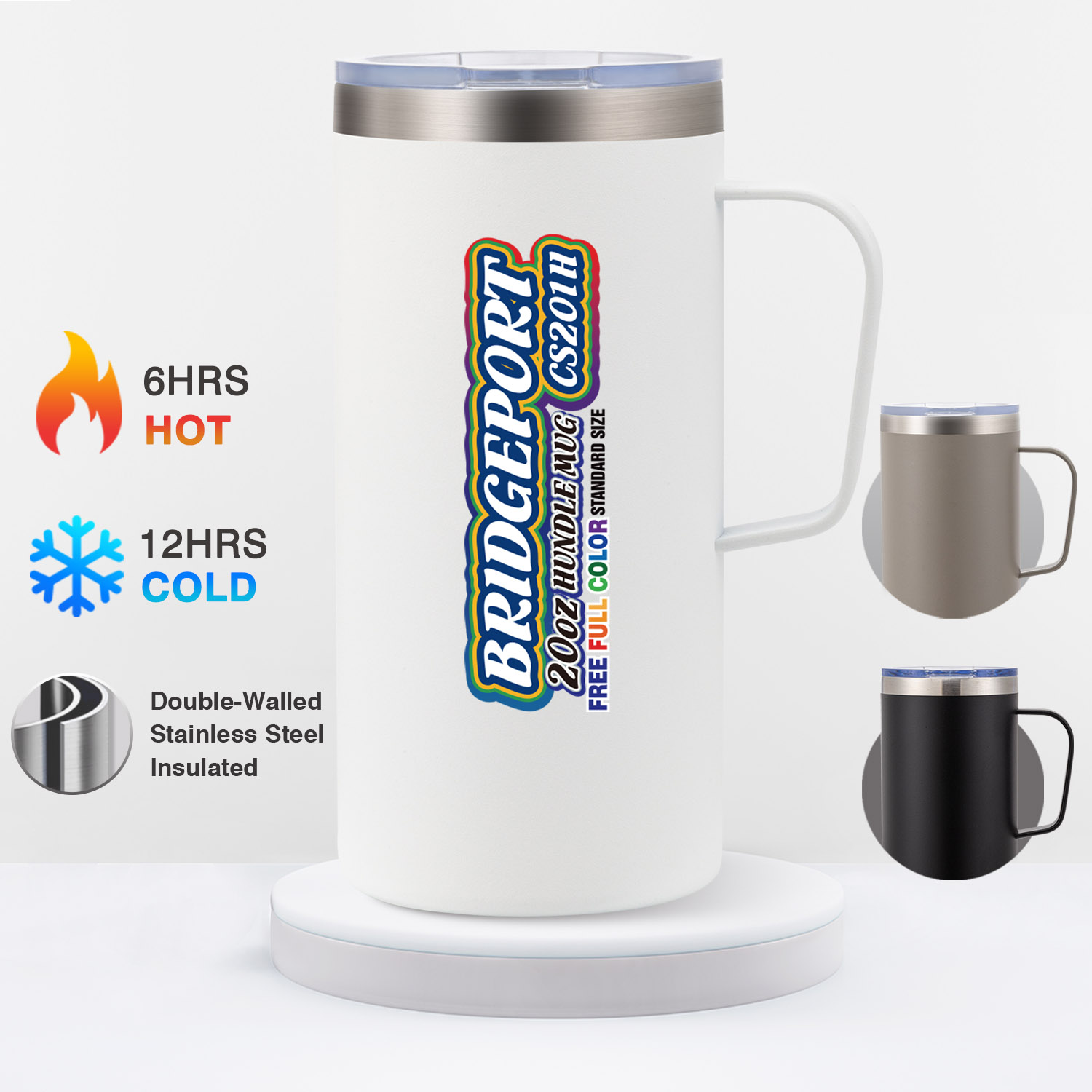 20 Oz. Bridgeport Handle Mug 1
