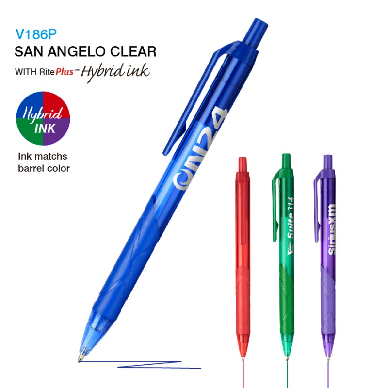 San Angelo Clear Pen w/RitePlus™ Ink 1 San Angelo Clear Pen w/RitePlus™ Ink 1