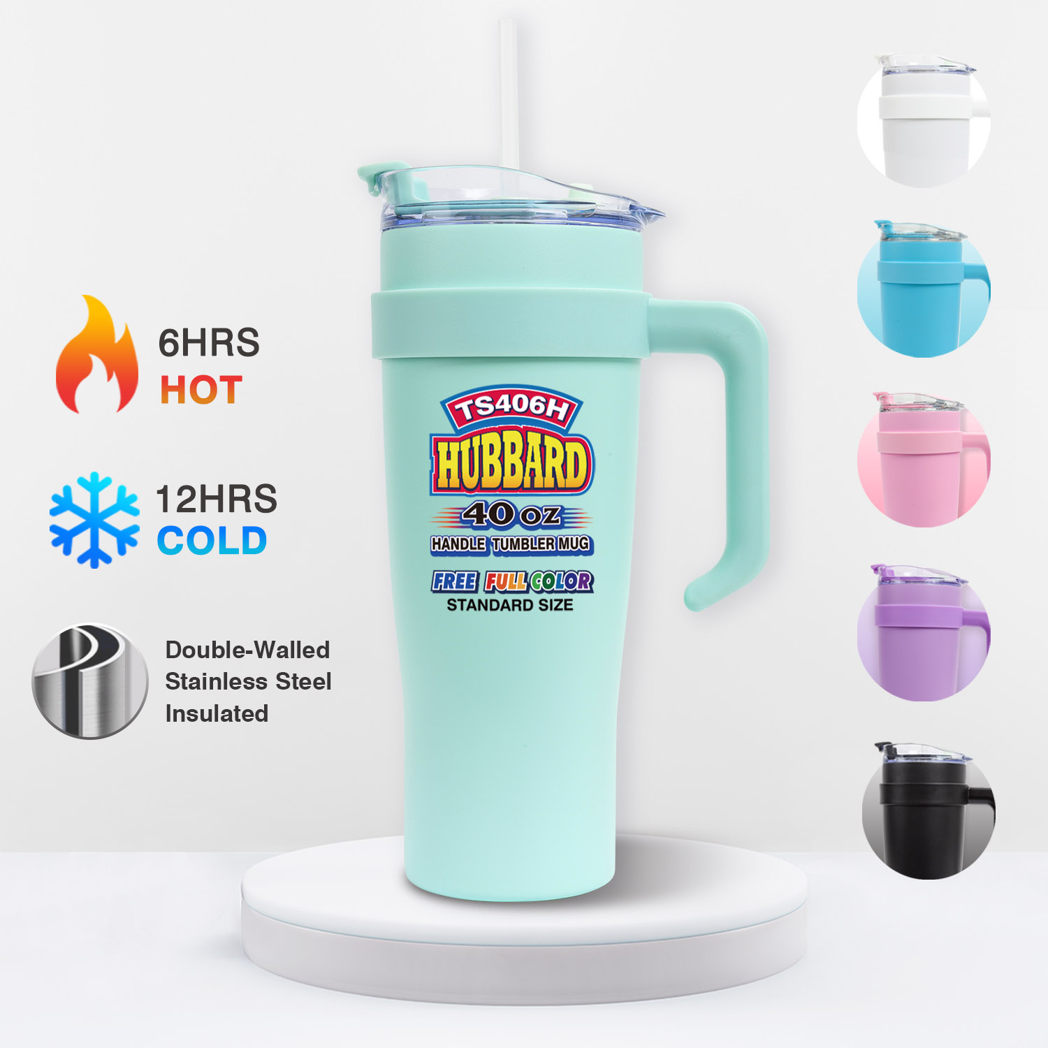 40 Oz. Hubbard Handle Tumbler Mug 1