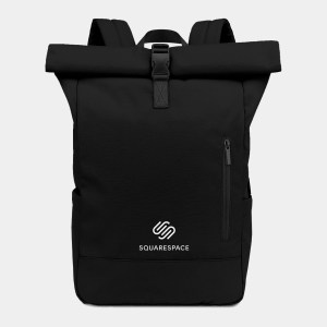 Malibu - Roll Top Laptop Backpack (Black) 1 Malibu - Roll Top Laptop Backpack (Black) 1