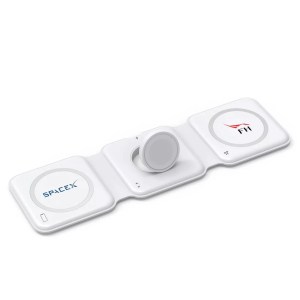 Trio Qi - 3-In-1 Travel Charger - White 1 Trio Qi - 3-In-1 Travel Charger - White 1