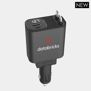 Roadie - 45 W CAR CHARGER WITH DUAL USB PORTS + RETRACTABLE CABLES 1 Roadie - 45 W CAR CHARGER WITH DUAL USB PORTS + RETRACTABLE CABLES 1