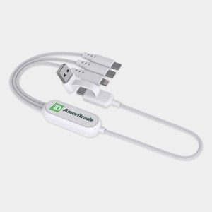 Leo - 100W Multi-Cable with USB-C and Lightning Adapters 1 Leo - 100W Multi-Cable with USB-C and Lightning Adapters 1