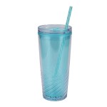 Clio 20 oz Recycled Acrylic Straw Tumbler - Mint Green Clio 20 oz Recycled Acrylic Straw Tumbler - Mint Green