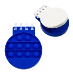 Round Push Pop Spiral Notebook - Blue Round Push Pop Spiral Notebook - Blue