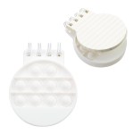 Round Push Pop Spiral Notebook - White Round Push Pop Spiral Notebook - White