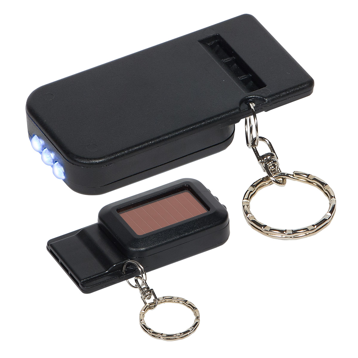 Solar Powered Light & Whistle Key Chain 1