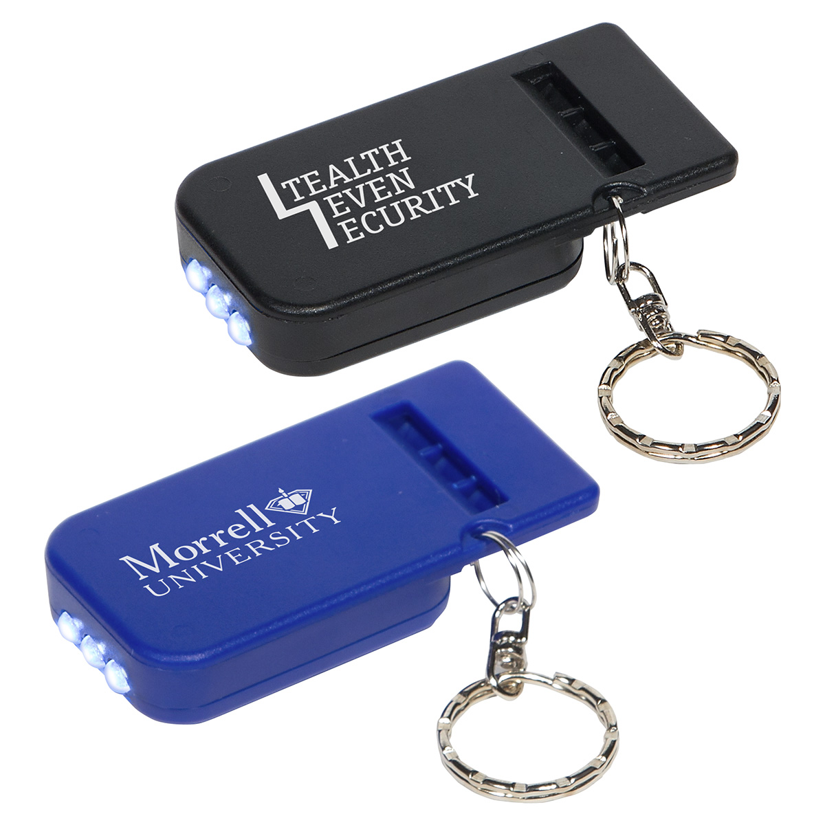 Solar Powered Light & Whistle Key Chain 1