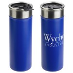 Solari 18 oz Copper-Lined Powder-Coated Insulated Tumbler - Blue Solari 18 oz Copper-Lined Powder-Coated Insulated Tumbler - Blue
