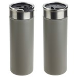 Solari 18 oz Copper-Lined Powder-Coated Insulated Tumbler - Gray Solari 18 oz Copper-Lined Powder-Coated Insulated Tumbler - Gray