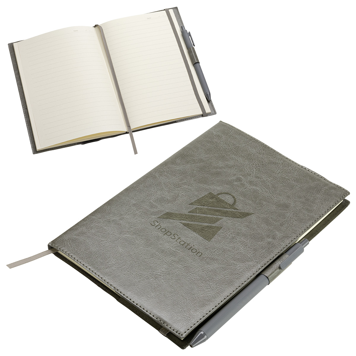Conclave Refillable Leatherette Journal with Pen 1