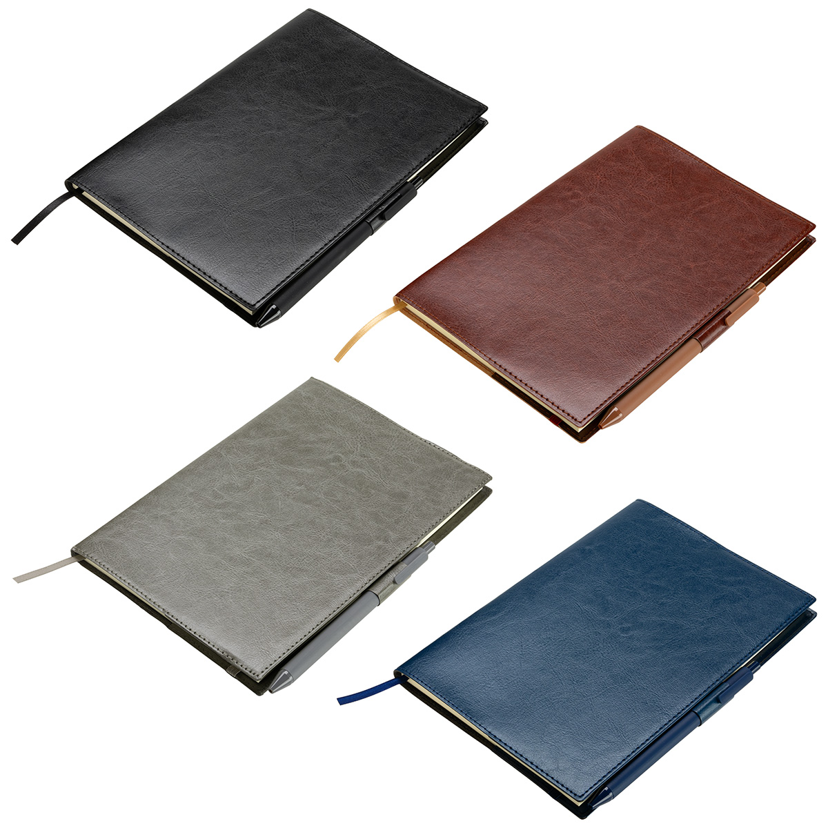 Conclave Refillable Leatherette Journal with Pen 1