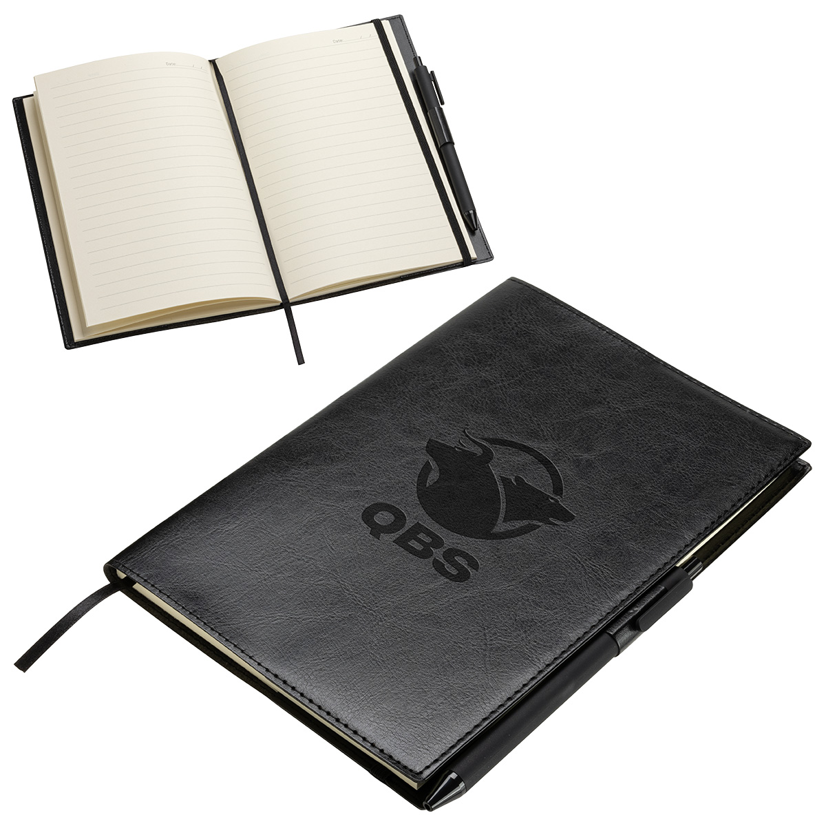 Conclave Refillable Leatherette Journal with Pen 1