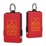 Esprit 2000mAh UL Listed Power Bank with Built-In Cables - Red Esprit 2000mAh UL Listed Power Bank with Built-In Cables - Red