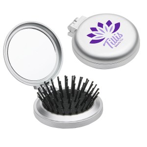 Travel Disk Brush & Mirror 1 Travel Disk Brush & Mirror 1