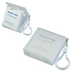 Handy Pack Sanitizing Wipes with Carabiner - Clear Handy Pack Sanitizing Wipes with Carabiner - Clear