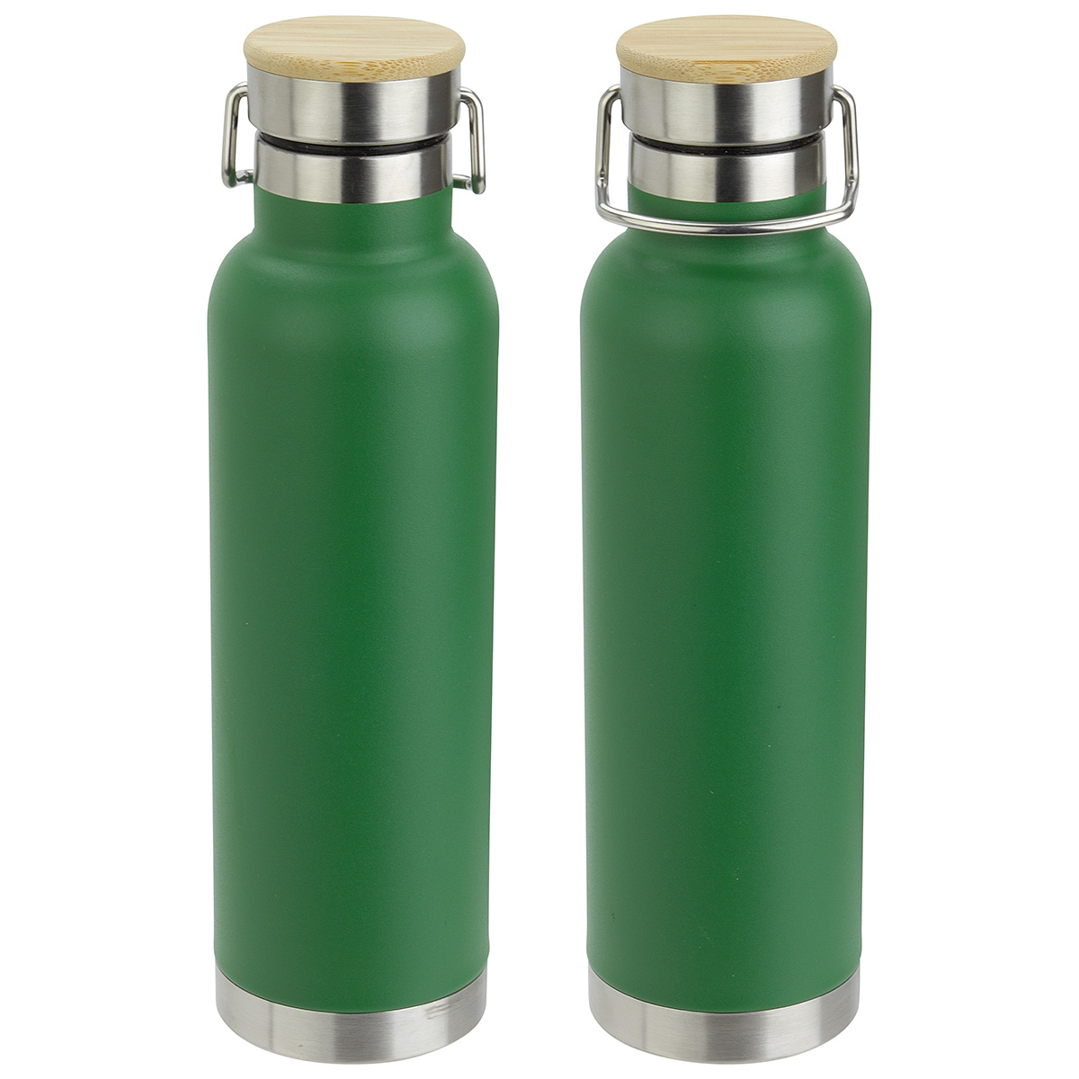 Cusano 22 oz Vacuum Insulated Stainless Steel Bottle with Bamboo Cap 1