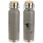 Cusano 22 oz Vacuum Insulated Stainless Steel Bottle with Bamboo Cap - Gray Cusano 22 oz Vacuum Insulated Stainless Steel Bottle with Bamboo Cap - Gray