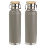 Cusano 22 oz Vacuum Insulated Stainless Steel Bottle with Bamboo Cap - Gray Cusano 22 oz Vacuum Insulated Stainless Steel Bottle with Bamboo Cap - Gray