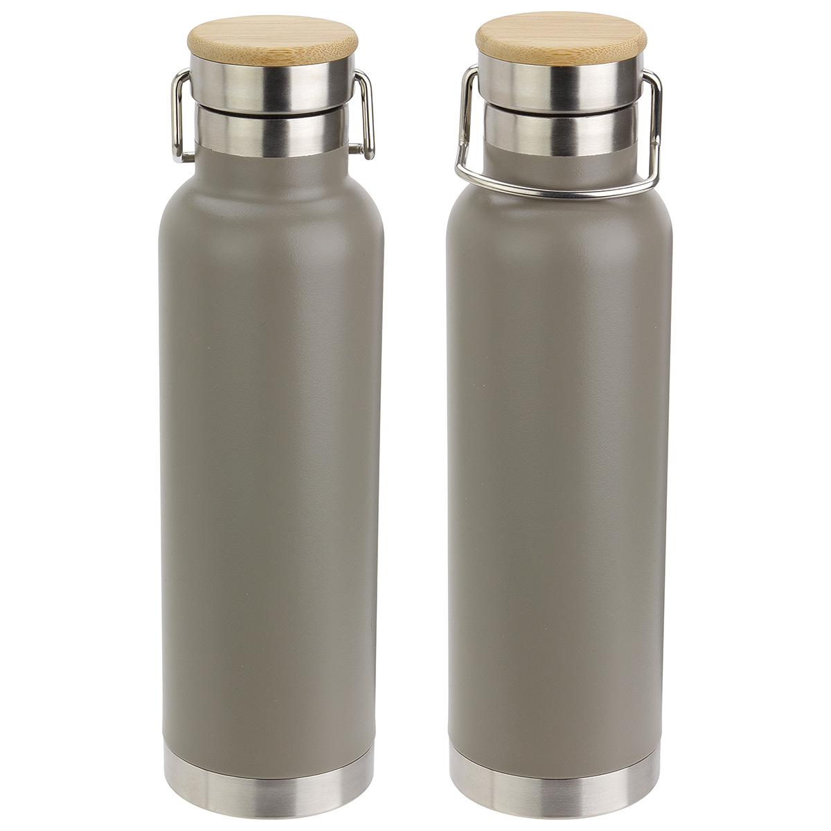 Cusano 22 oz Vacuum Insulated Stainless Steel Bottle with Bamboo Cap 1