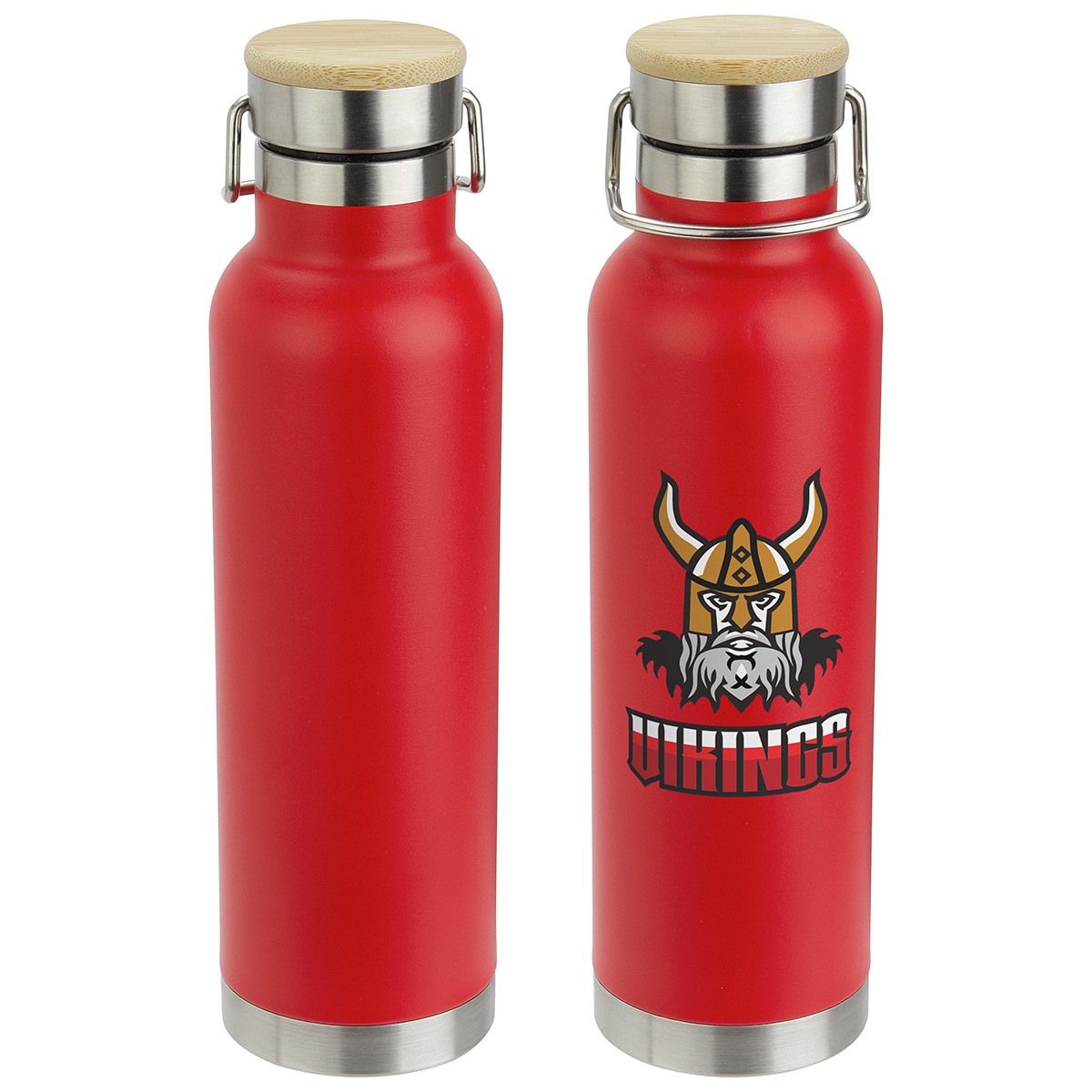 Cusano 22 oz Vacuum Insulated Stainless Steel Bottle with Bamboo Cap 1