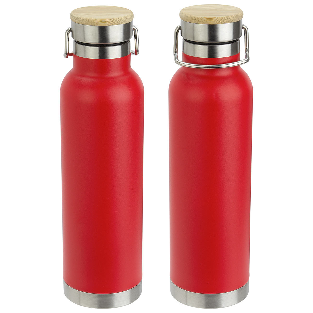 Cusano 22 oz Vacuum Insulated Stainless Steel Bottle with Bamboo Cap 1