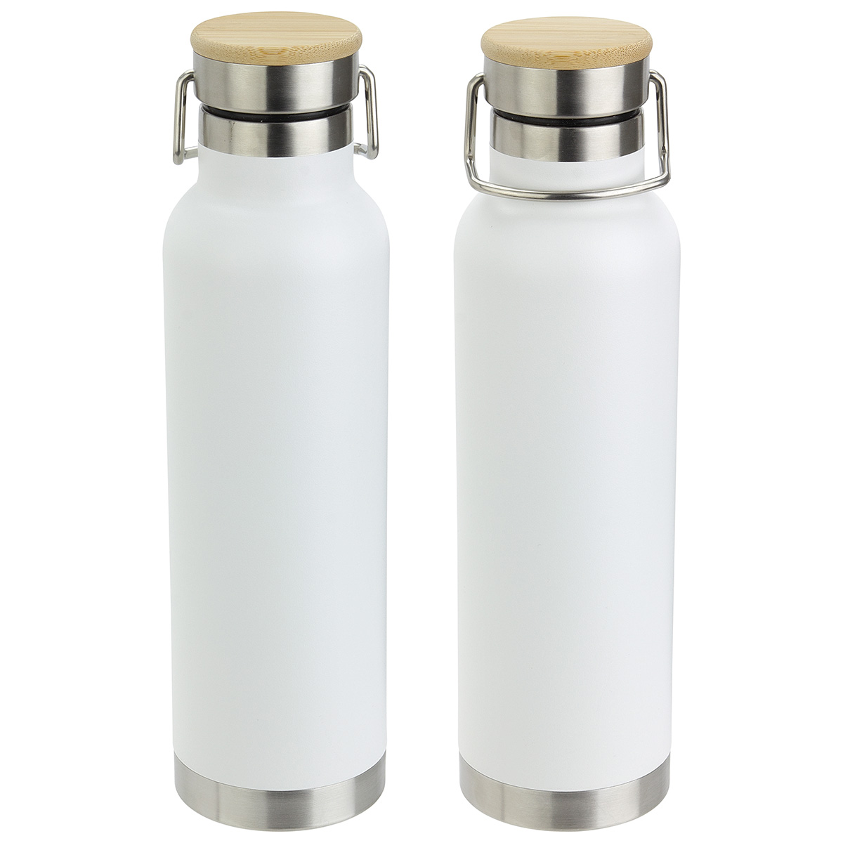 Cusano 22 oz Vacuum Insulated Stainless Steel Bottle with Bamboo Cap 1
