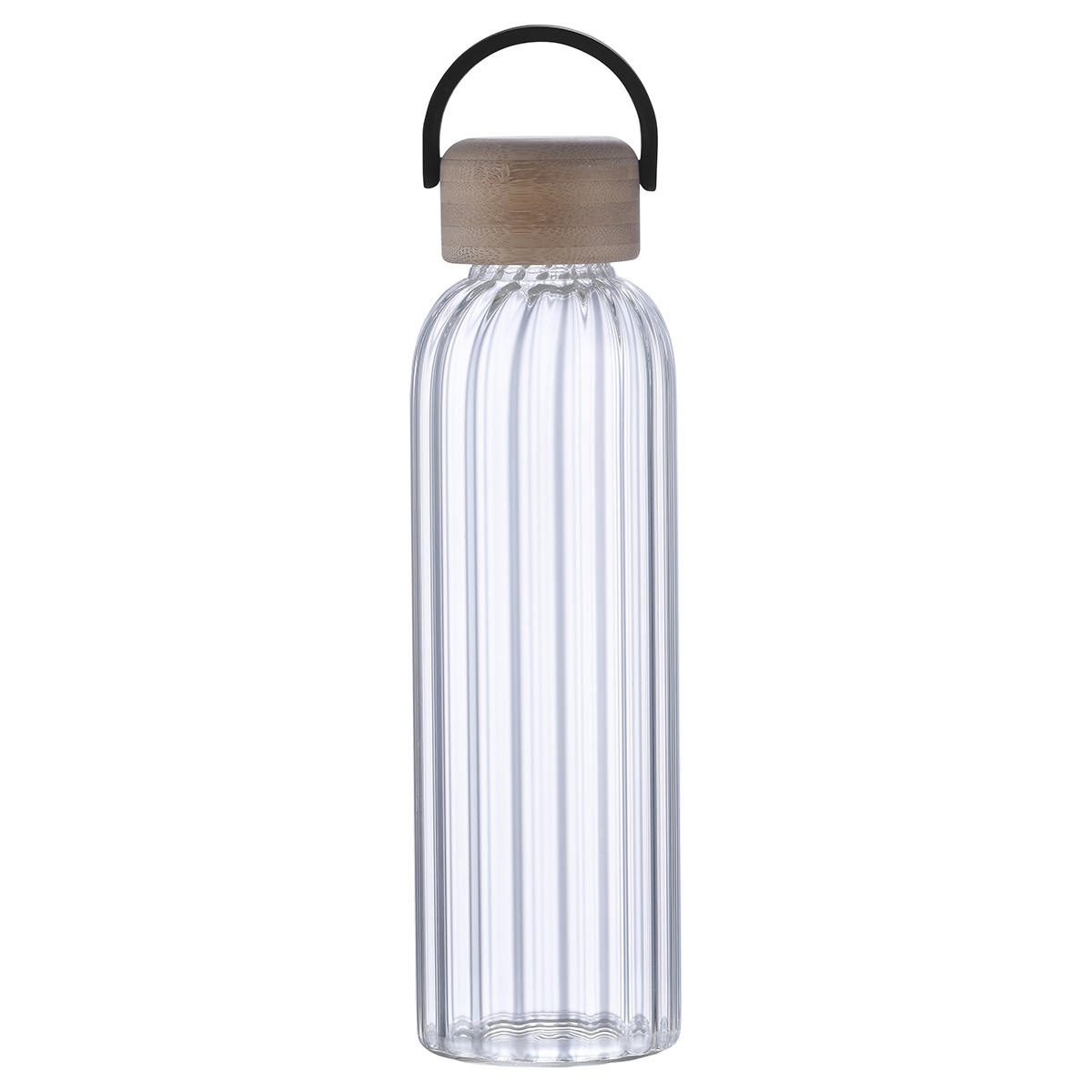 Eos 21 oz Glass Bottle w/ Bamboo Lid 1