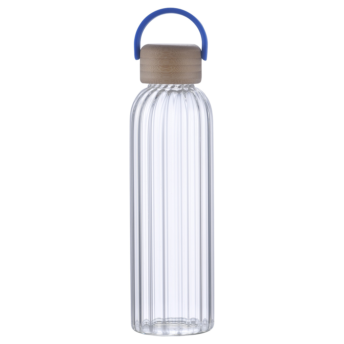 Eos 21 oz Glass Bottle w/ Bamboo Lid 1