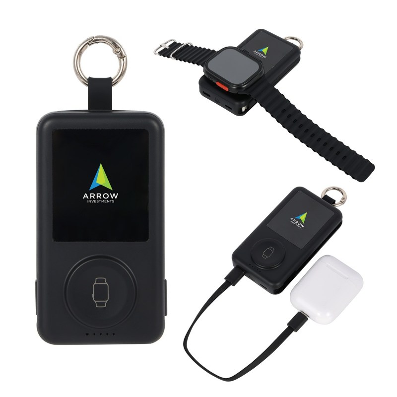 Charter 6200mAh Light Up Power Bank with Watch Charger & Keyring 1 Charter 6200mAh Light Up Power Bank with Watch Charger & Keyring 1