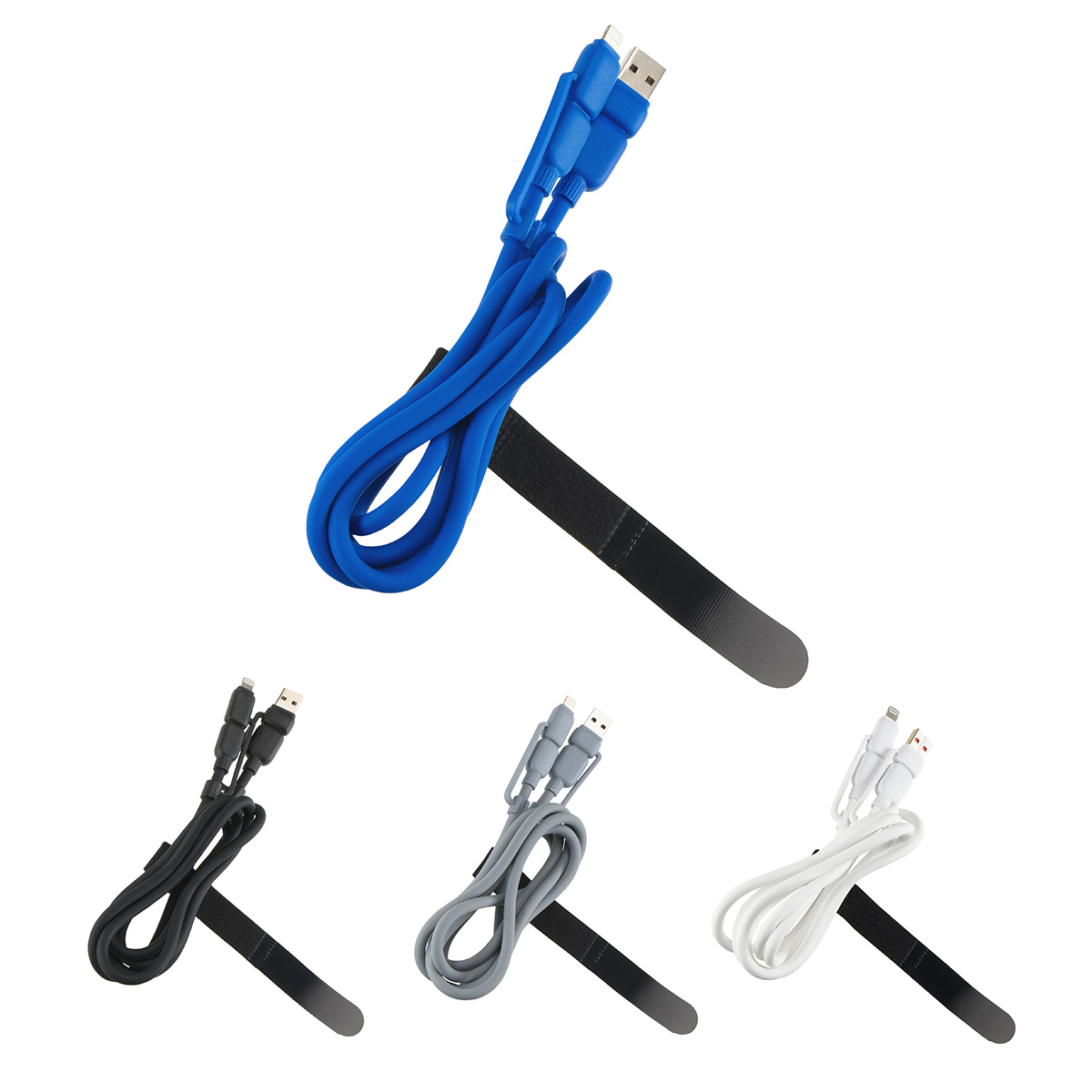 Torque Flex 4-in-1 60W PD 59" Silicone Charging Cable 1