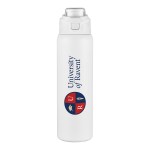Malone 28 oz Eco-friendly Vacuum Insulated Stainless Steel Bottle - White Malone 28 oz Eco-friendly Vacuum Insulated Stainless Steel Bottle - White