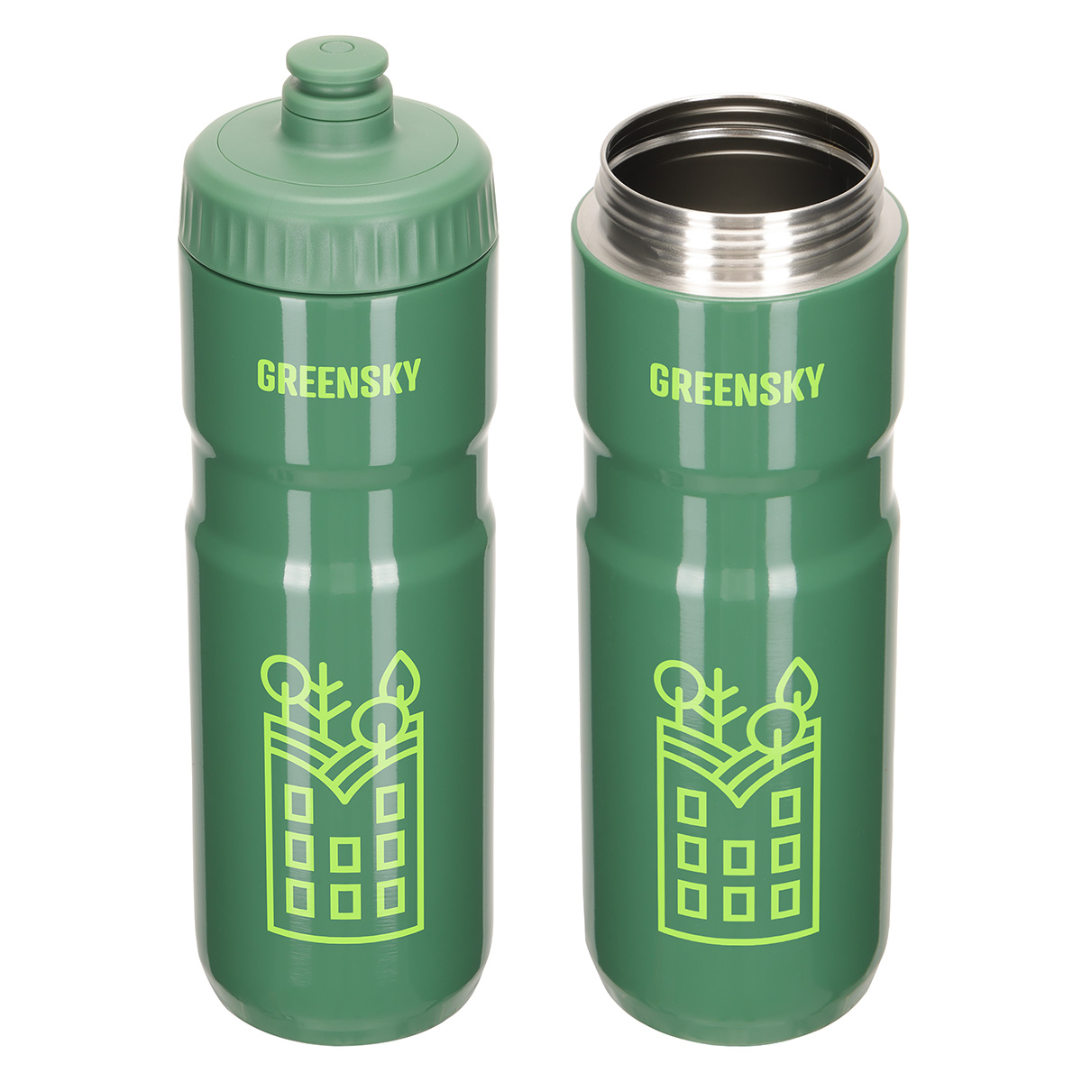Lowa 25 oz Eco-Friendly Recycled Stainless Steel Bike Bottle 1