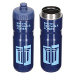 Lowa 25 oz Eco-Friendly Recycled Stainless Steel Bike Bottle - White Lowa 25 oz Eco-Friendly Recycled Stainless Steel Bike Bottle - White