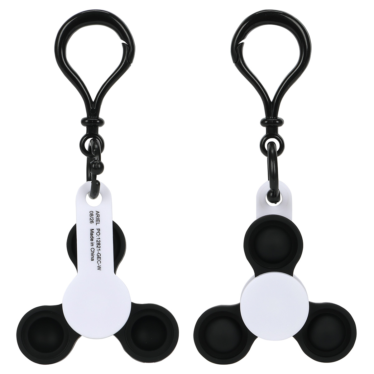 Push Pop Fidget Spinner Keyring 1