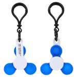 Push Pop Fidget Spinner Keyring - Blue Push Pop Fidget Spinner Keyring - Blue