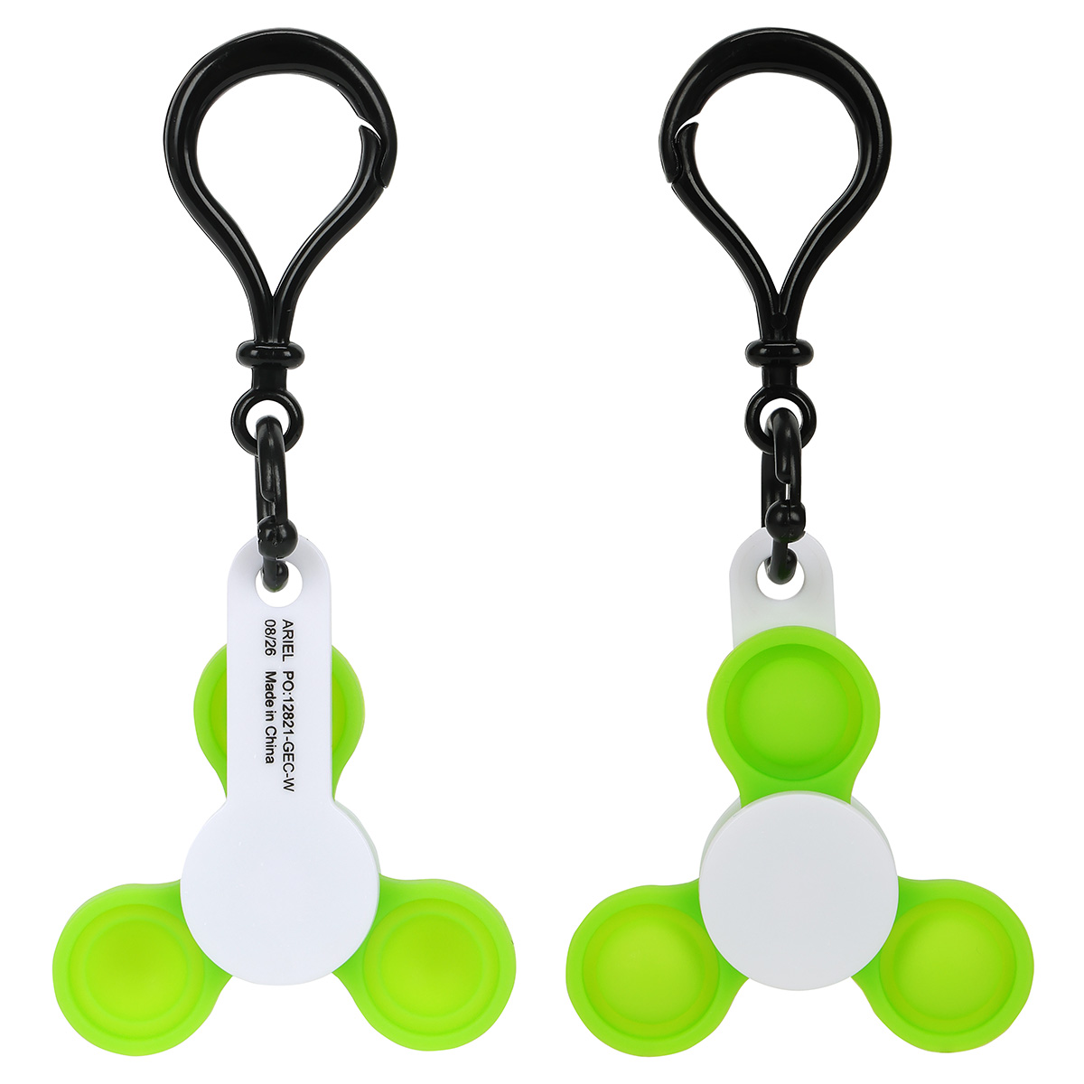 Push Pop Fidget Spinner Keyring 1