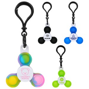 Push Pop Fidget Spinner Keyring 1 Push Pop Fidget Spinner Keyring 1