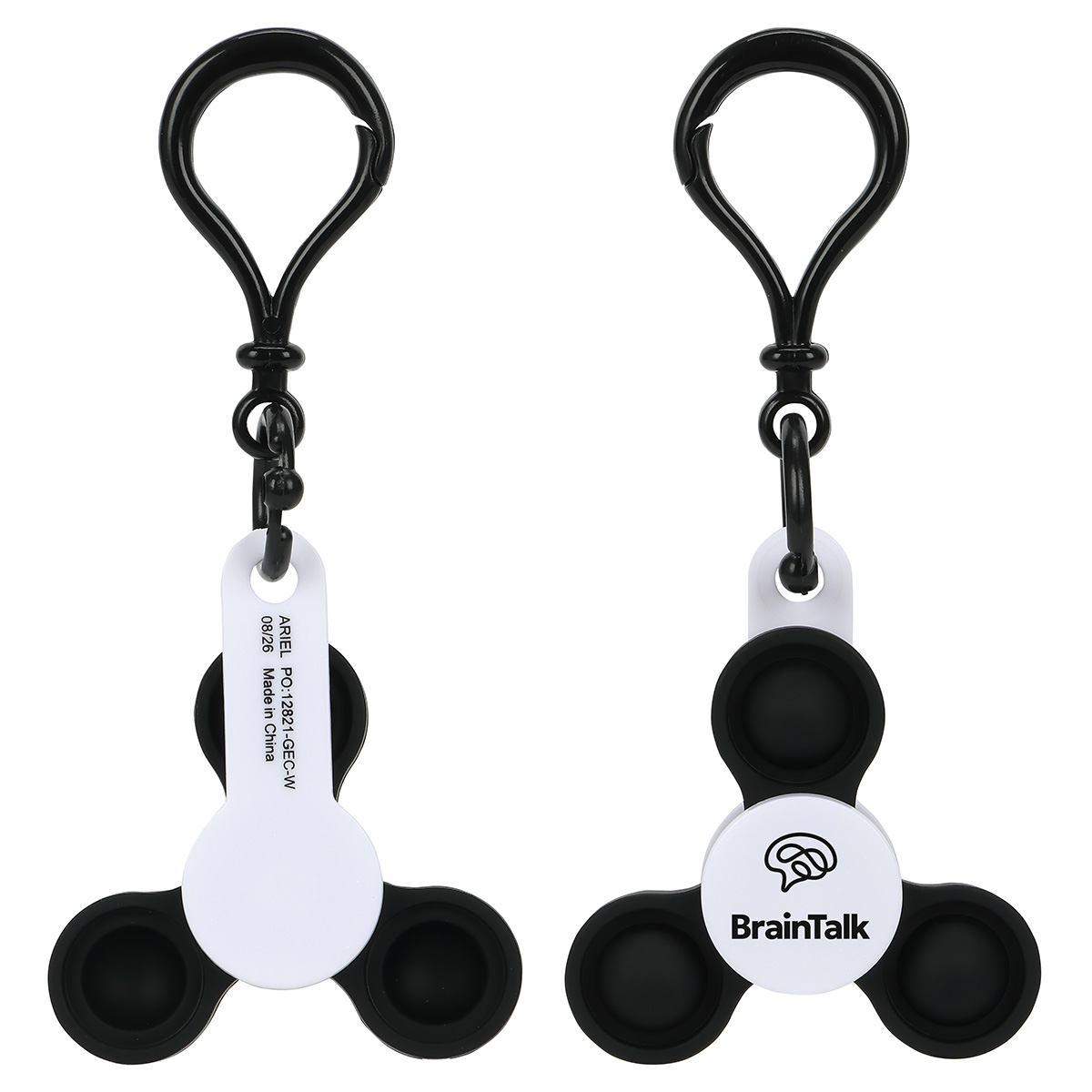 Push Pop Fidget Spinner Keyring 1