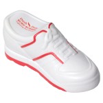 Tennis Shoe Stress Reliever - White/Red Tennis Shoe Stress Reliever - White/Red