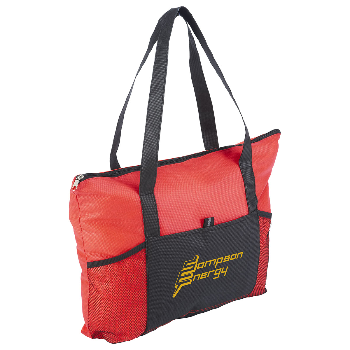 Feather Flight Non-Woven Zipper Tote Bag 1