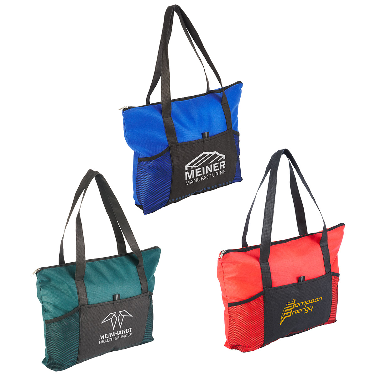 Feather Flight Non-Woven Zipper Tote Bag 1