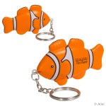 Clown Fish Stress Reliever Key Chain 1 Clown Fish Stress Reliever Key Chain 1