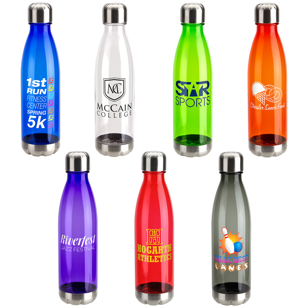 Bayside 25 oz Tritan® Bottle with Stainless Base and Cap 1