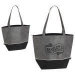 Carnival RPET Cooler Tote - Gray/Black Carnival RPET Cooler Tote - Gray/Black